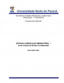 ESTÁGIO CURRICULAR OBRIGATÓRIO  – Anos Iniciais do Ensino Fundamental