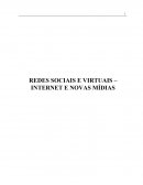 REDES SOCIAIS E VIRTUAIS – INTERNET E NOVAS MÍDIAS