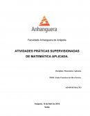 Atps de matemáticas