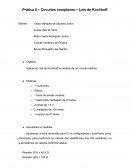 Pratica 8 - Circuitos Complexos Leis de Kirchhoff