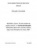 Resenha: BOURDIEU, Pierre. “Os três estados do capital cultural”.