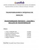 Relatório transformador trifásica