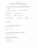 LISTA DE EXERCICIOS DE CALCULO 2