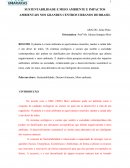 SUSTENTABILIDADE E MEIO AMBIENTE E IMPACTOS AMBIENTAIS NOS GRANDES CENTROS URBANOS DO BRASIL