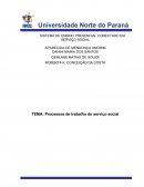 Processos de trabalho do serviço social