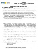 Lista de algoritmos