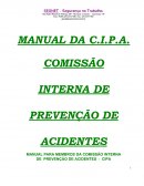 MANUAL PARA MEMBROS DA COMISSÃO INTERNA DE PREVENÇÃO DE ACIDENTES