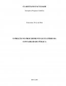 O PREGÃO NO PROCEDIMENTO LICITATÓRIO DA CONTABILIDADE PÚBLICA