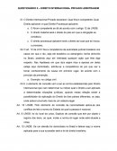 Questionário direito internacional - arbitragem professor peter