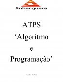 ATPS ‘Algoritmo e Programação’
