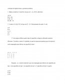 Avaliação de algebra linear e geometria analitica