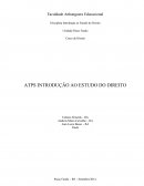 ATPS INTRODUÇÃO AO ESTUDO DIREITO