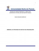 MEMORIAL DO PROCESSO DE INSTITUCIONALIZAÇÃO DA GESTÃO PÚBLICA