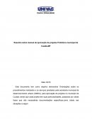 Resenha sobre manual de aprovação de projetos Prefeitura municipal de Cuiabá-MT