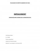 IMPEACHMENT - CONSIDERAÇÕES SOBRE O OCORRIDO 1992 E A POSSIBILIDADE EM 2015