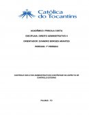 Controle dos atos administrativos