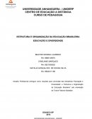 ESTRUTURA E ORGANIZAÇÃO DA EDUCAÇÃO BRASILEIRA