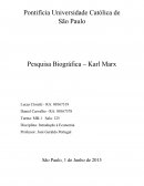 Pesquisa Biografica Karl Marx