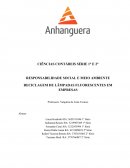 RESPONSABILIDADE SOCIAL E MEIO AMBIENTE RECICLAGEM DE LÂMPADAS FLUORESCENTES EM EMPRESAS