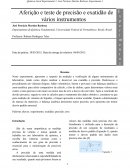 Relatório de Química Experimental