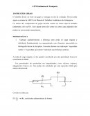 ATPS Fenômenos de Transporte