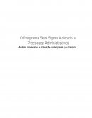 O Programa Seis Sigma Aplicado a Processos Administrativos