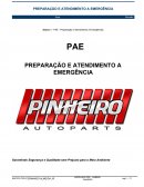 Preparação e atendimento a emerência - PAE