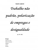 Trabalho não padrão, polarização de empregos e desigualdade