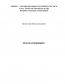 TRABALHO SEGURANÇA EM ELETRICIDADE - TIPOS DE ATERRAMENTO