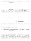 Declaração de hipossuficiencia