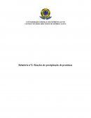 Relatório n°2: Reações de precipitação de proteínas