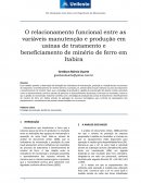 O relacionamento funcional entre as variáveis manutenção e produção em usinas de tratamento e beneficiamento de minério de ferro em Itabira