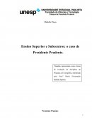 Ensino Superior e Subcentros: o caso de Presidente Prudente