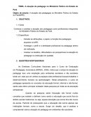 O Processo de Construção da Identidade da Atuação do “Pedagogo” no Ministério Público do Estado do Pará