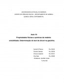 CENTRO DE CIÊNCIAS EXATAS – DEPARTAMENTO DE QUÍMICA QUÍMICA GERAL EXPERIMENTAL