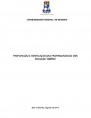 PREPARAÇÃO E VERIFICAÇÃO DAS PROPRIEDADES DE UMA SOLUÇÃO TAMPÃO