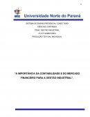 A IMPORTÂNCIA DA CONTABILIDADE E DO MERCADO FINANCEIRO PARA A GESTÃO INDUSTRIAL