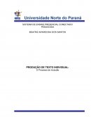 PRODUÇÃO DE TEXTO INDIVIDUAL: O Processo de Inclusão