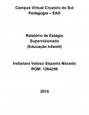 Relatório de Estágio Supervisionado (Educação Infantil)