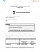 Contabilidade Atividade de Avaliação a Distância