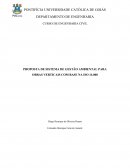 PROPOSTA DE SISTEMA DE GESTÃO AMBIENTAL PARA OBRAS VERTICAIS COM BASE NA ISO 14.000