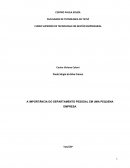 A importância do Departamento Pessoal em uma pequena empresa em Sorocaba