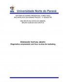 Diagnóstico Empresarial Com Foco na Área de Marketing