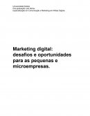 Marketing digital: desafios e oportunidades para as pequenas e microempresas.