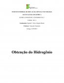 Obtenção de hidrogênio