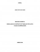 DISSOLUÇÃO DO CONTRATO DE TRABALHO POR JUSTA CAUSA DO EMPREGADOR