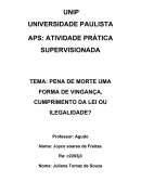 PENA DE MORTE UMA FORMA DE VINGANÇA, CUMPRIMENTO DA LEI OU ILEGALIDADE?