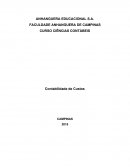 Esquema de contabilidade de custos