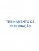 O Treinamento de Negociação