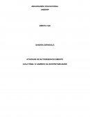 ATIVIDADE DE AUTODESENVOLVIMENTO AULA TEMA O CAMINHO DA SUSTENTABILIDADE